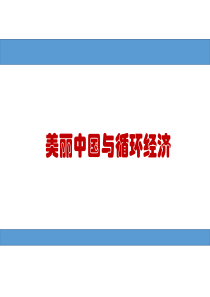 (精品课件)美丽中国与循环经济PPT演示文档