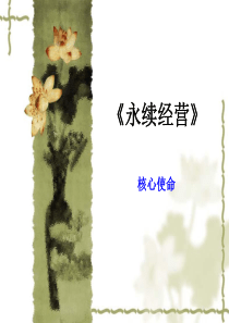 永续经营