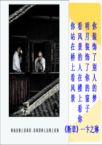 第三课你就是一道风景线第一框《不必太在意》
