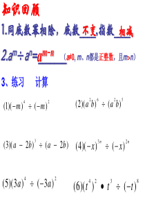 新浙教版3.6同底数幂的除法(2)