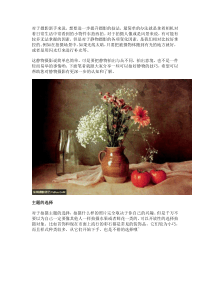 摄影爱好者必读 教你如何拍好静物摄影技法分享