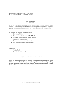 培训资料：IntroductiontoMinitab