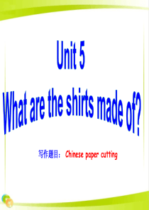 新九年级英语全册Unit5Whataretheshirtsmadeof同步作文指导课件新版人教新目标