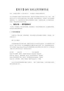 【教学】DIY装机过程图解简述