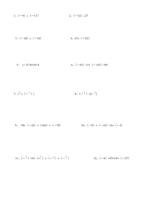 初一数学有理数计算题分类及混合运算练习题(200题)