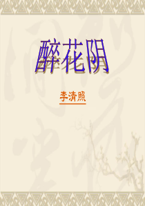 《醉花阴李清照》11张课件1