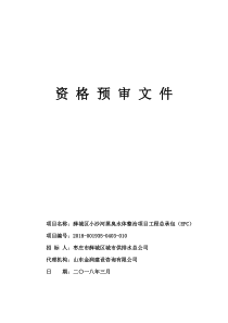 资格预审文件