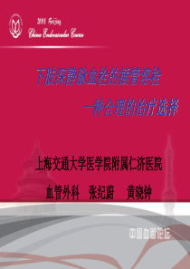 《下肢深静脉血栓的插管溶栓》-张纪蔚