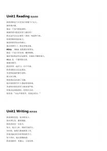 沪教版七年级下英语课文翻译