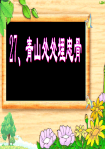 人教版小学五年级语文上册第27课《青山处处埋忠骨》ppt课件