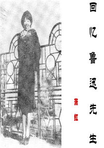 《回忆鲁迅先生》萧红PPT课件