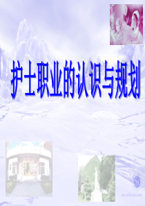 护士职业认识与规划1