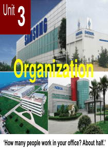 体验商务英语3第二版PPTUnit3Organization