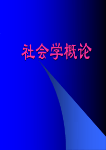 社会学概论新修(第四版)简