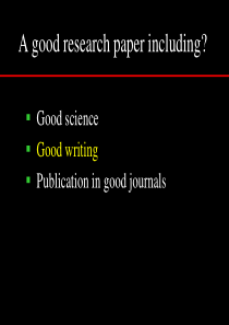 英文SCI文章写作规范与技巧