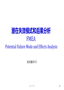 向兴球老师FMEA2015课件