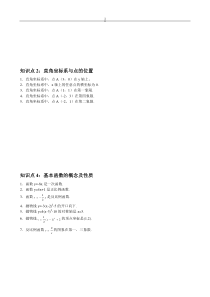 1初中数学知识点的相关习题归纳与总结