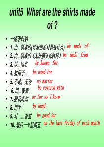 人教版九年级英语第五单元复习课件