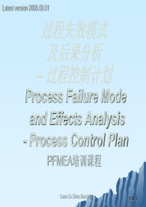 过程失效模式及后果分析-教程