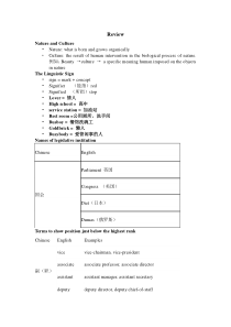 汉语语言与文化复习资料