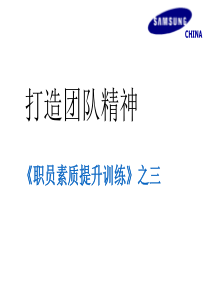 人力资源之三星员工打造团队精神