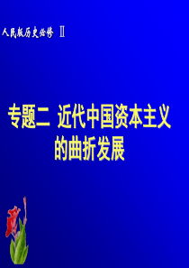 第二节近代中国民族资本主义的曲折发展总结