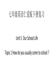 七年级英语仁爱版下册复习PPTPPT