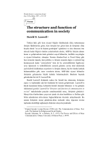 传播在社会中的结构与功能(the-strcture-and-function-of-communic