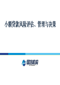 小额贷款风险评估与决策 2