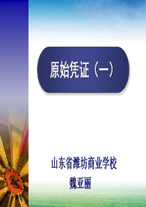 原始凭证的填制..