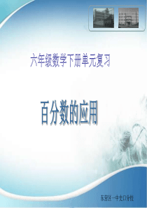 人教版百分数二单元复习总结