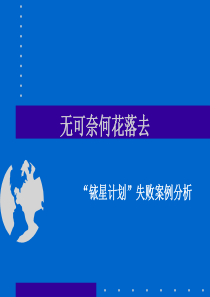 58“铱星计划”失败案例分析