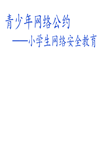 小学生网络安全教育课件