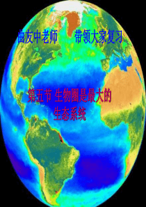 1生物：第一单元第二章第六节生物圈是最大的生态系统课件(人教版七年级上)