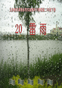 鲁教版小学语文二年级下册雷雨0PPT课件