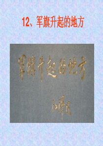 六上品德与社会《军旗升起的地方》ppt课件