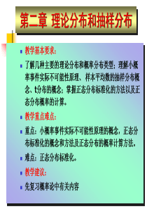 2--理论分布和抽样分布