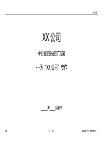 中石油加油站推广方案