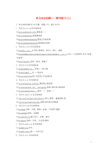 高中英语Unit5Music单元知识回顾新人教版必修2