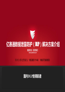 亿赛通数据泄露防护(DLP)解决方案4.0