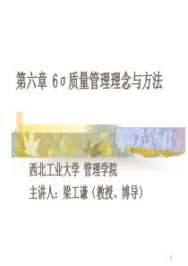 6σ质量管理理念与方法