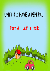 PEP新版-六年级上册-Unit4-A-Lets-Talk