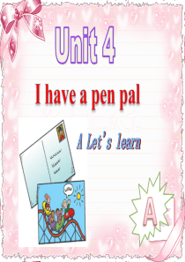 PEP小学英语六年级上册Unit4-I-have-a-pen-pal-Part-A-Lets-lea