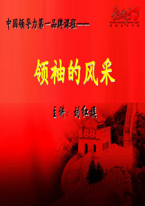 《领袖的风采》销售介绍ppt(1)