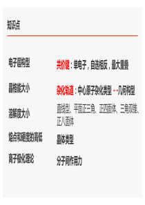 化学键与分子结构练习题(附答案)