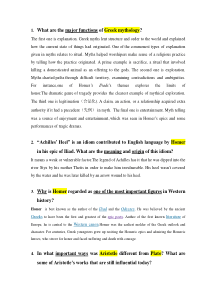 2015-2016西方文化概论-复习提纲