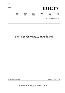 重要信息系统信息安全检查规范