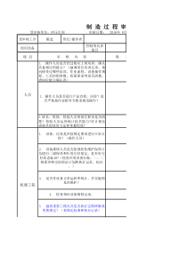 机械制造过程审核