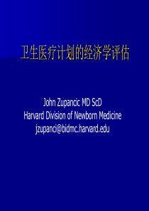 卫生医疗计划的经济学评估