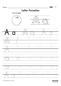 少儿英语字母描写练习 A-Z